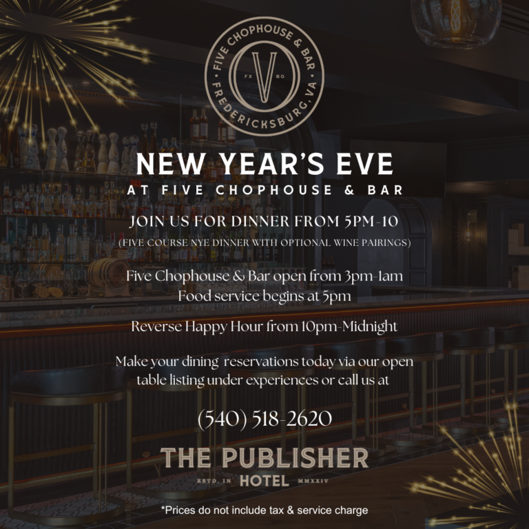 New Year's Eve at The Publisher Hotel